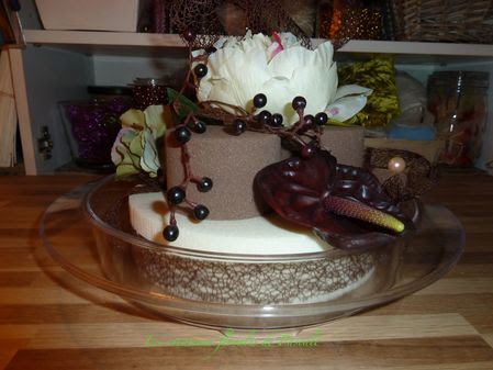 Gateau D Anniversaire Vanille Chocolat Recreation Florale Blog D Art Floral Mariage