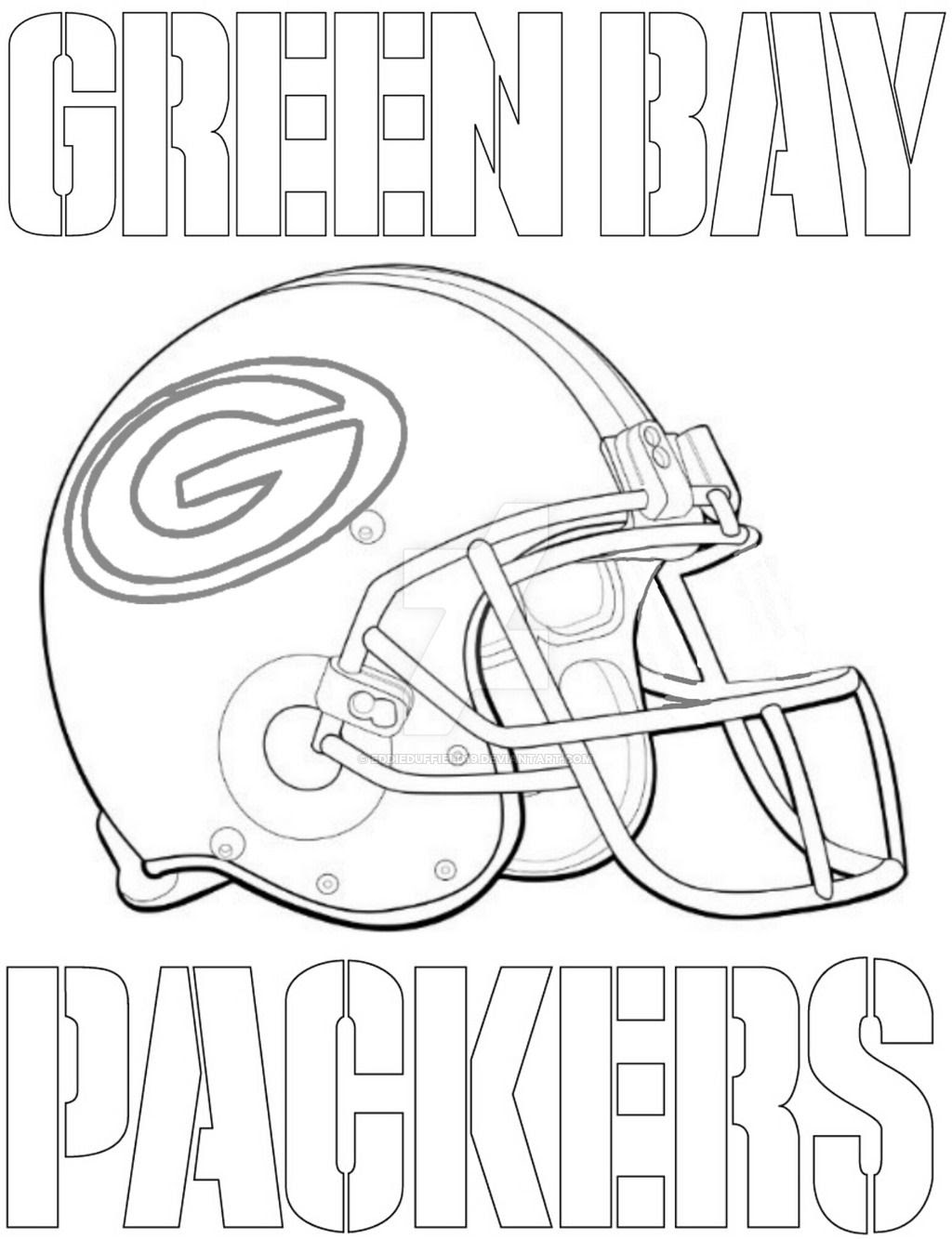 green bay packer coloring page - Clip Art Library