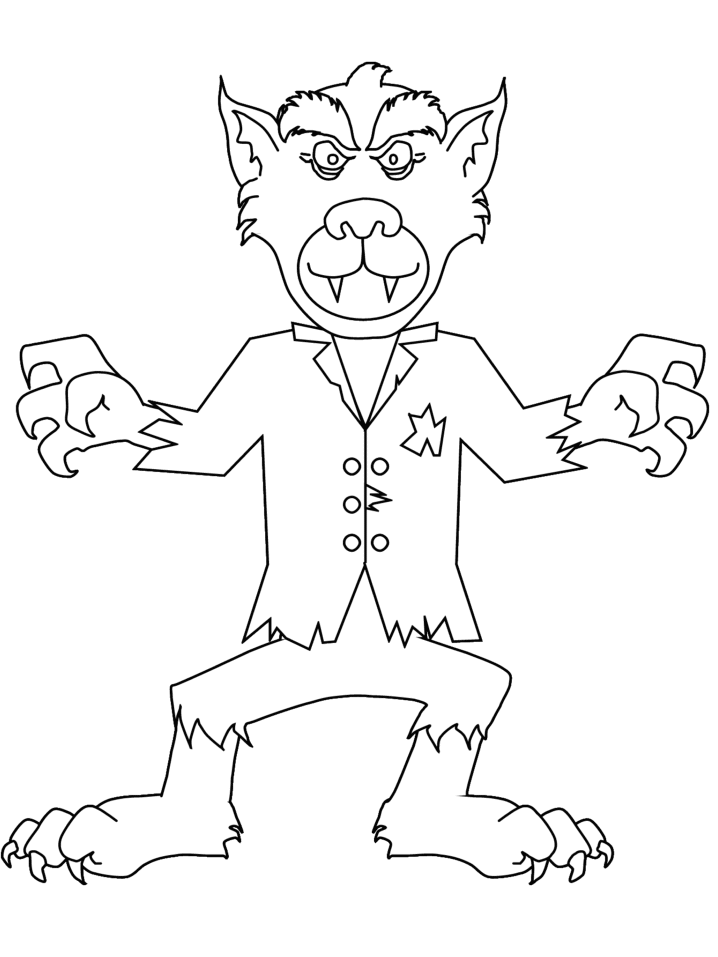 free werewolf coloring pages download free clip art free