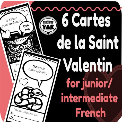  printable french valentines cards printable card free