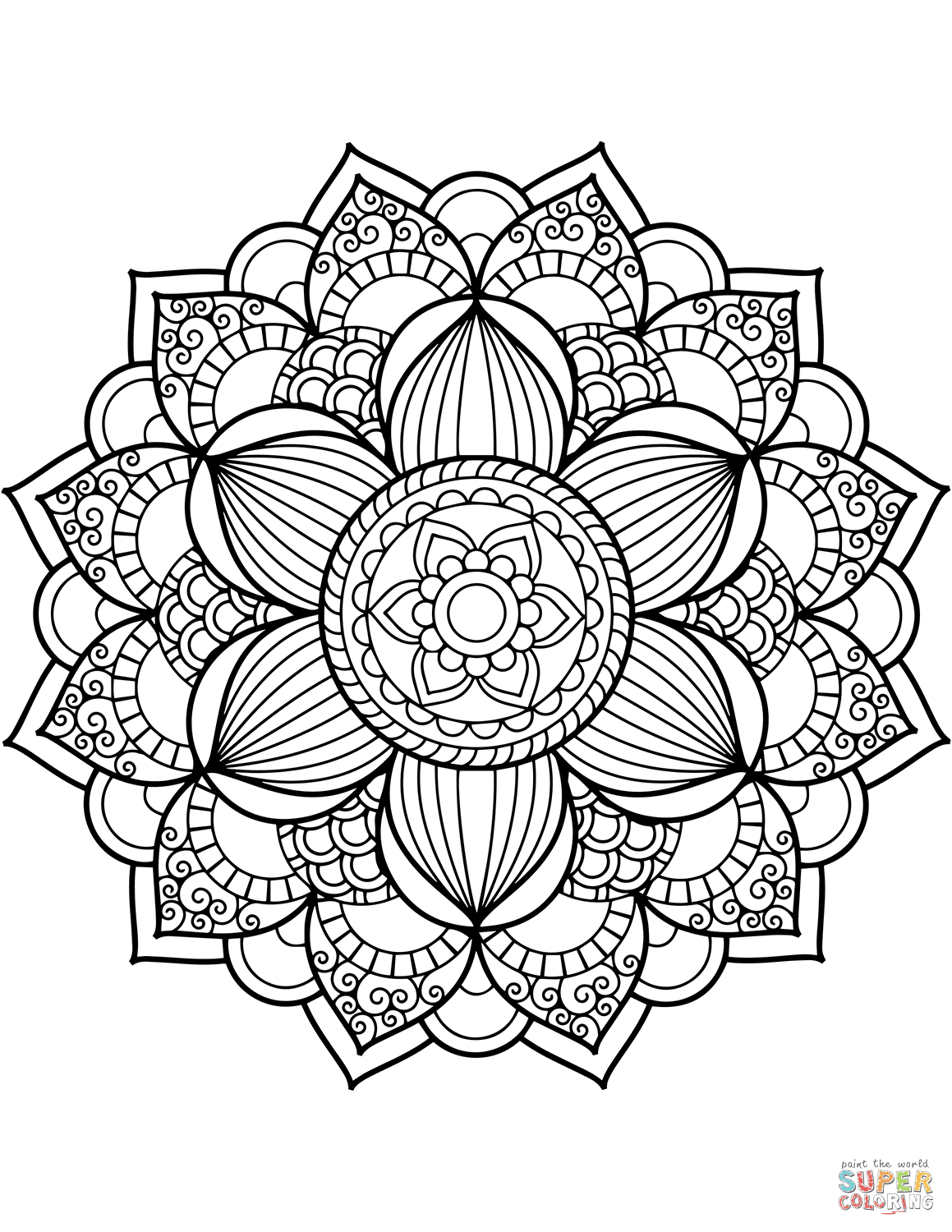 Download Full Page Mandala Coloring Pages at GetColorings.com | Free printable colorings pages to print ...