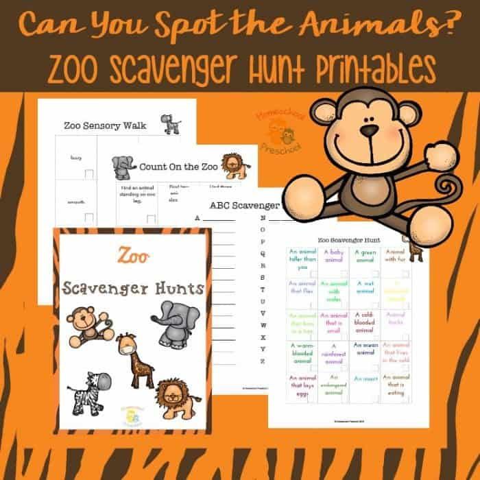 Free Zoo Scavenger Hunt Printables Homeschool Giveaways