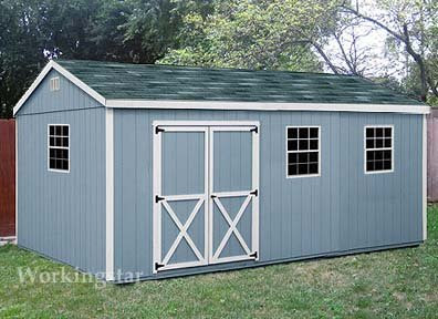10' x 20' Gable storage Shed Do-it-yourself Prject Plans # ...