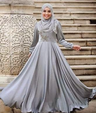 Model Baju Pesta Hijab Untuk Orang Gemuk