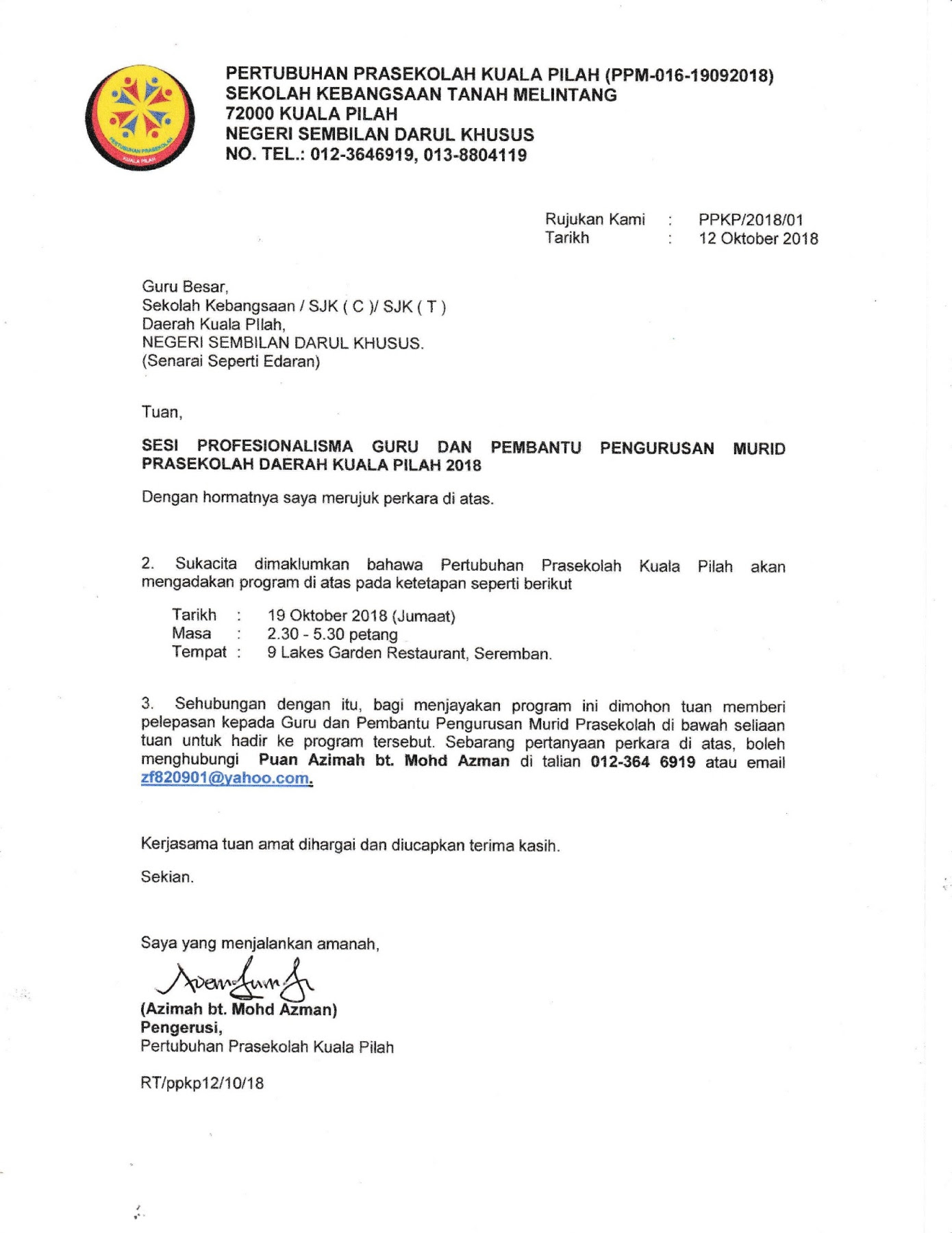 Surat Kebenaran Menebang Pokok