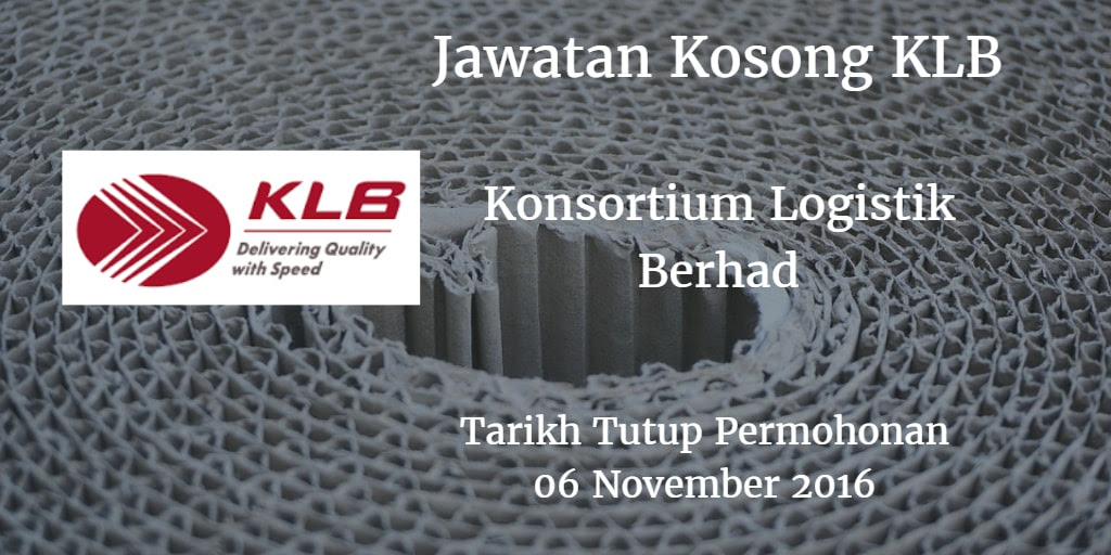 Jawatan Kosong KLB 06 November 2016