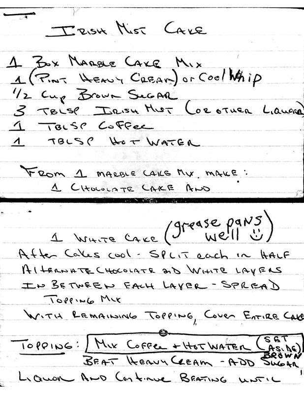 Irish Mist Cake Recipe 1