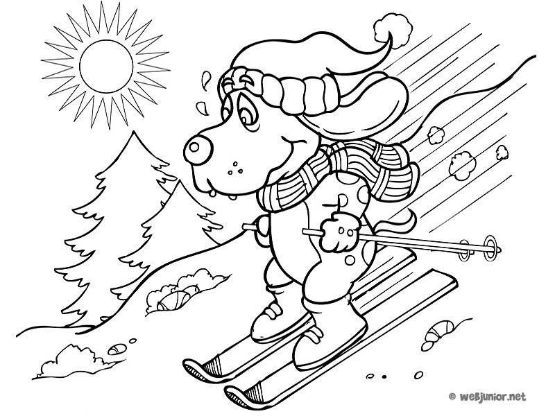 Vacances Ski Humour Dessin Gratuit