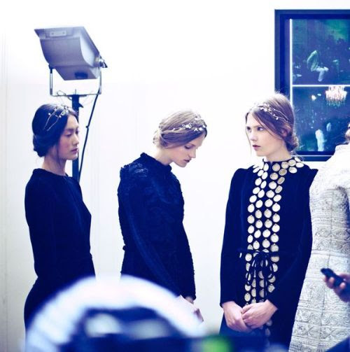 skaodi:Backstage at Valentino Haute Couture Fall 2011.