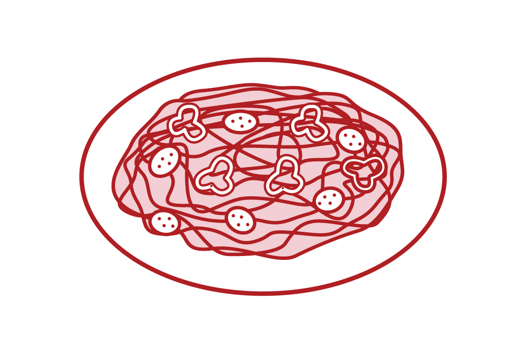 ナポリタンのイラスト フリーイラスト素材 Kukukeke ククケケ