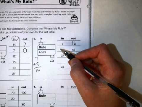 In and out boxes Everday Math 2 3 - YouTube