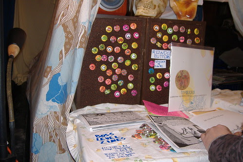 bosslevel zines and buttons