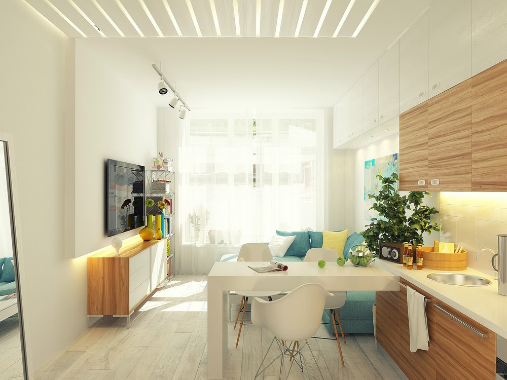 Small Kitchen Diner Lounge Interior Design Ideas