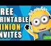 Minion Birthday Invitation Card Free