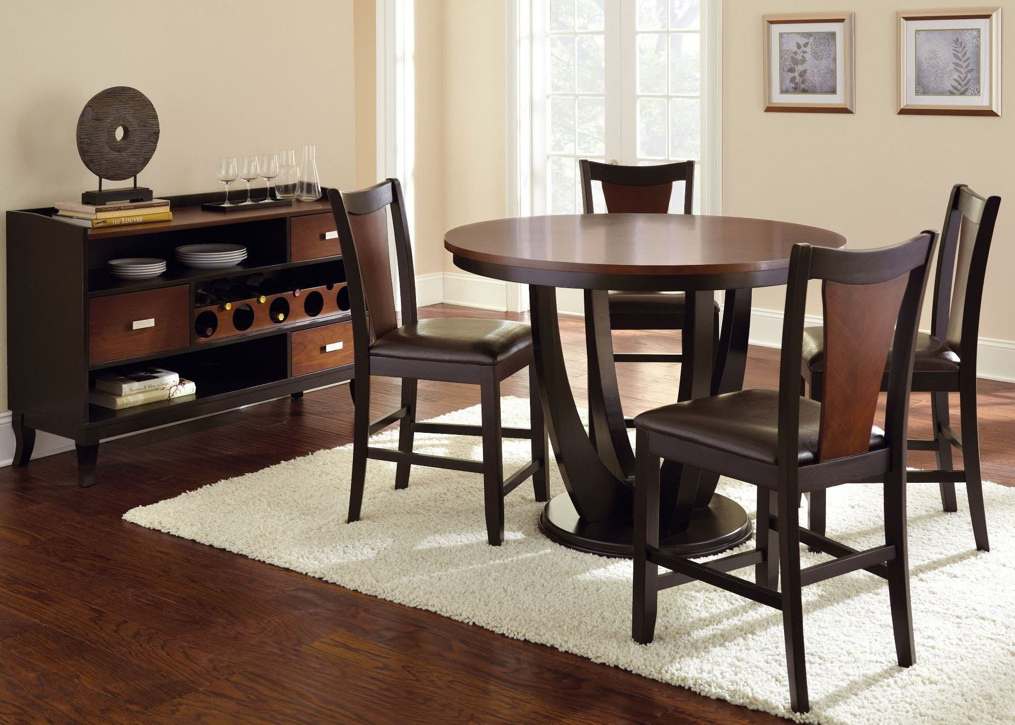 Oakton Round Counter Height Dining Room Set from Steve ...