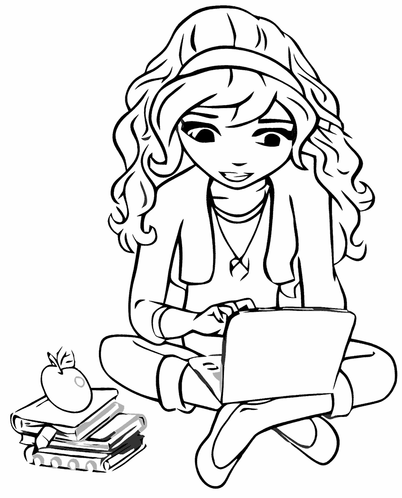 Free Lego Friends Coloring Pages to print for kids Download print and color
