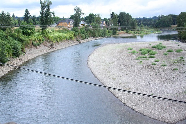 Clackamas River from John McLoughlin Bridge