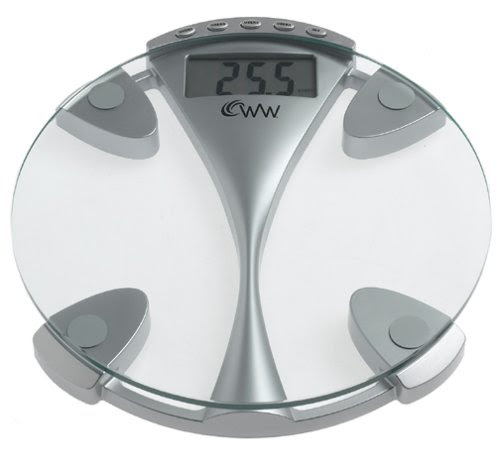 Weight Watchers by Conair Glass Weight Tracking Scale
