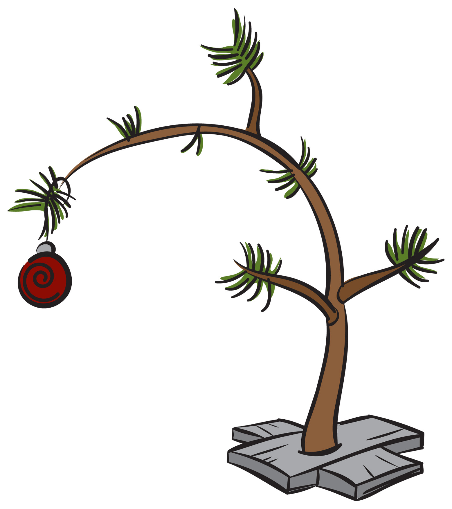 Download Xmas Stuff For > Charlie Brown Christmas Tree Clip Art ...