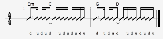 Note that youâre changing chords slightly before the second half of ...