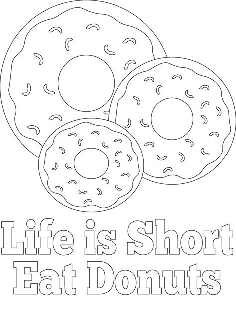 Download and print these donut coloring pages for free. donuts coloring pages coloring home