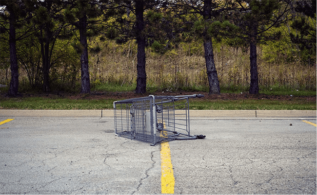 abandoned shopping cart