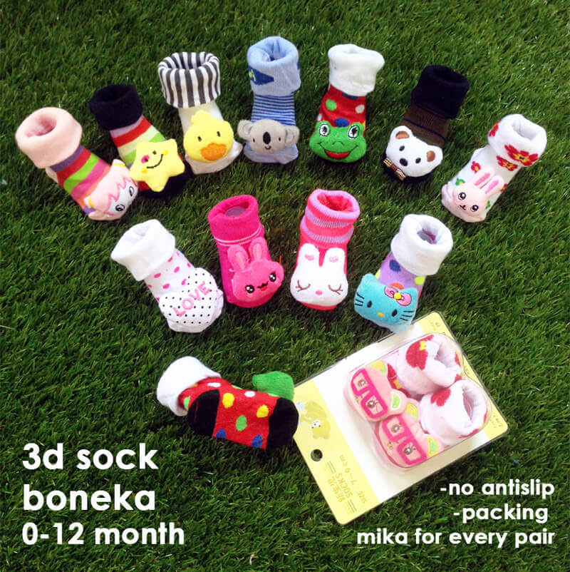 Grosir Kaos Kaki Bayi 3D Socks Boneka Hatibunda com Grosir Kaos Kaki Bayi 3D Socks Boneka Hatibunda com