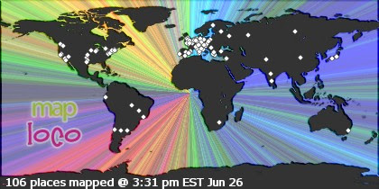 Locations of Site Visitors