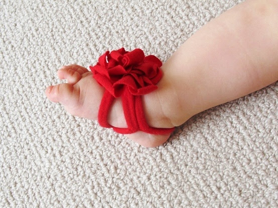 DIY barefoot baby sandals | Baby crafts | Pinterest