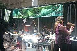 TinkerMill's booth - a 'space in Longmont, CO