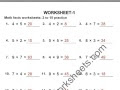 multiplying 1 to 12 by 4 100 questions a - multiplying 1 to 9 by 4 and 5 81 questions a