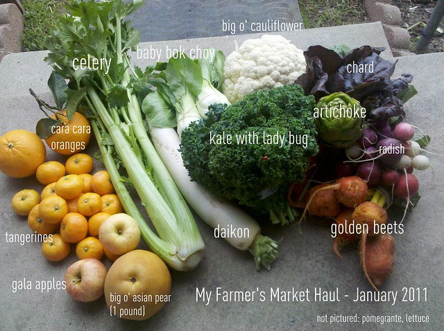 Farmers Market Haul - Los Angeles - Jan 2011