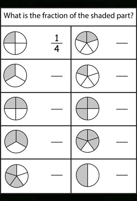  3rd grade math fractions worksheets free and pin on learning tools