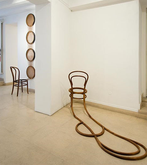 artistic chair installation art