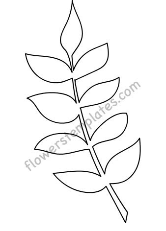  flower leaf template flowers templates