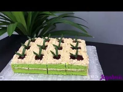 Cara Buat Resepi Kek Pandan Cheese Leleh Azlita Masam Manis