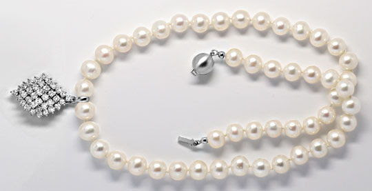 Originalfoto 20ct DIAMANTKOLLIER VIELE TRAGE-VARIATIONEN 61.000€ NEU