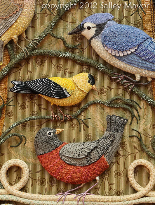 Aves del paraíso de fieltro con bordados (21) (531x700, 586KB)