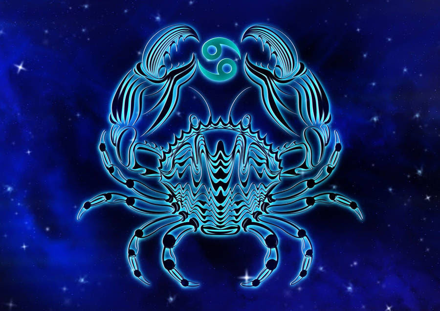 Sign of Cancer. Tattoo design. Vector Illustration