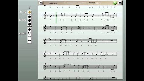 recorder notes    youtube