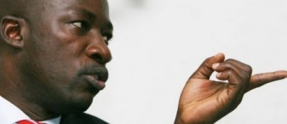 Charles Blé Goudé, chef des "patriotes" pro-Gbagbo, le 3 septembre 2007 à Abidjan