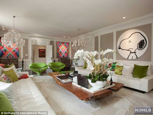 Kooky collection: The sizeable artwork collection is thought to include very valuable, sought after pieces from Andy Warhol, as well as from emerging artists