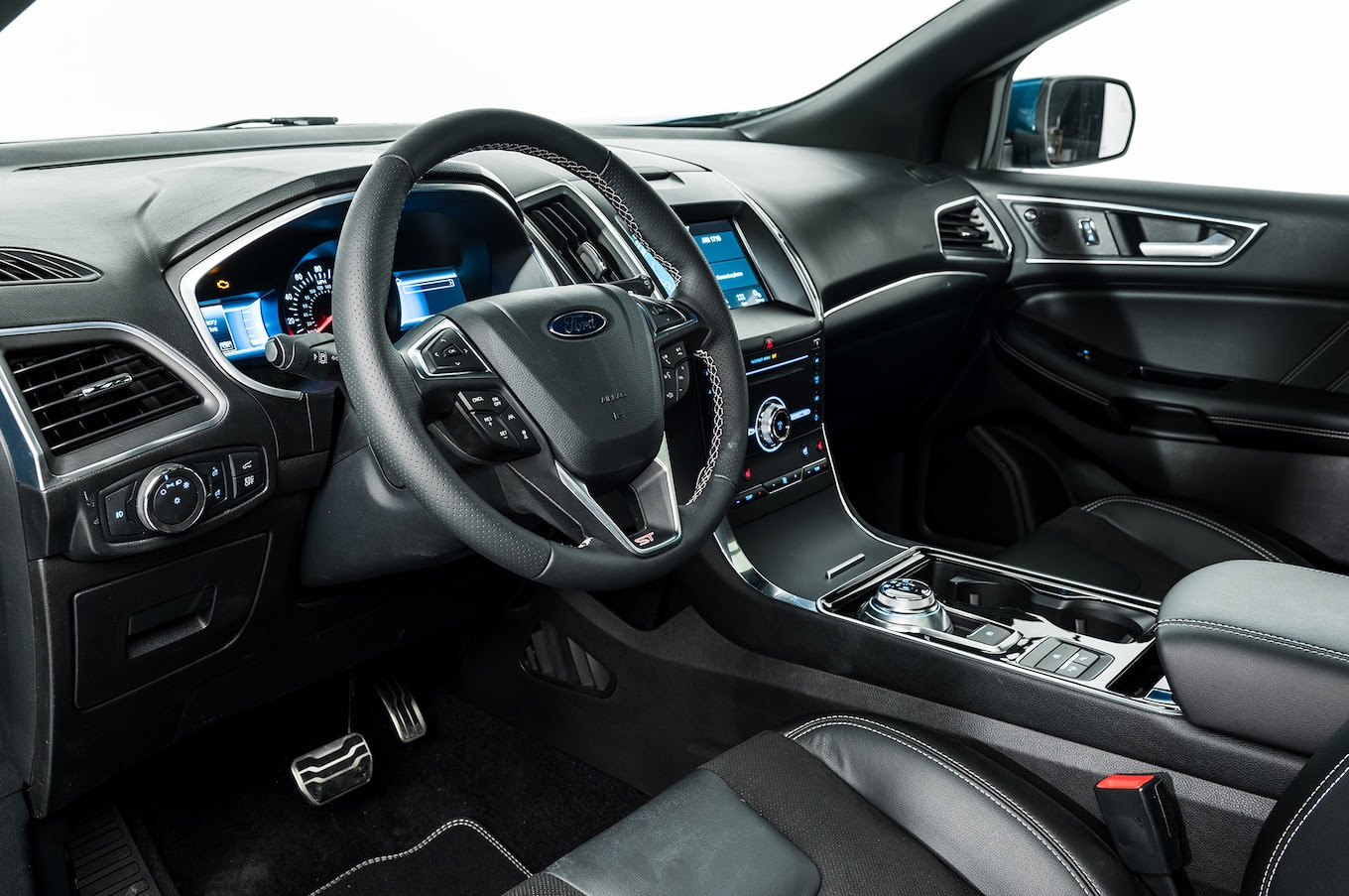 2019 Ford Edge ST interior drivers side - Motor Trend
