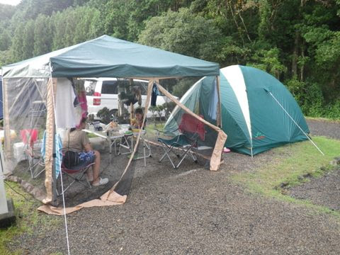 ゆるゆるファミリーキャンプ ９月１０日キャンプイン海山 １日目