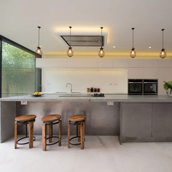 Create an industrial-style kitchen with concrete | Ideal Home