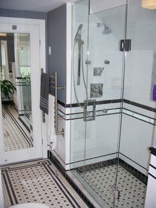 Black and white tile bathrooms  done 6 different ways  Retro Renovation