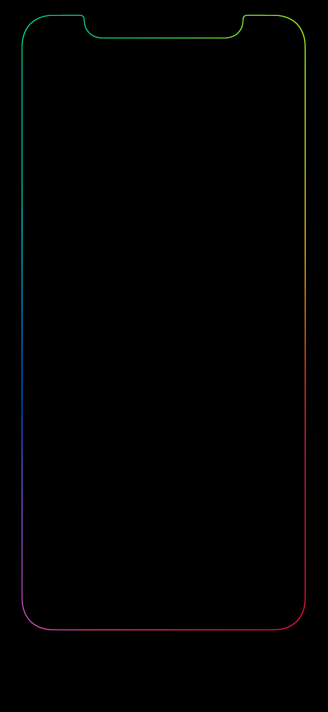Rainbow Edge Wallpaper Iphone 11