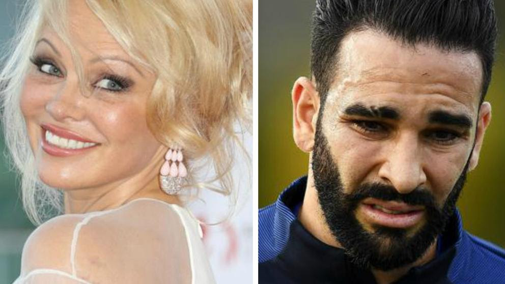 Pamela Anderson y Adil Rami pillados en Francia