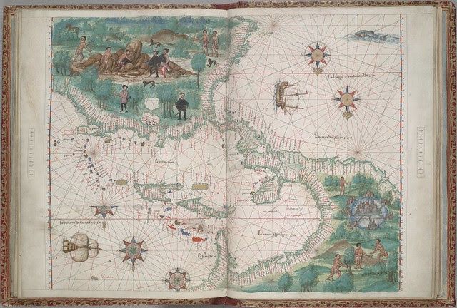 Portolan map of Europe and northern Africa; 16th c. manuscript
