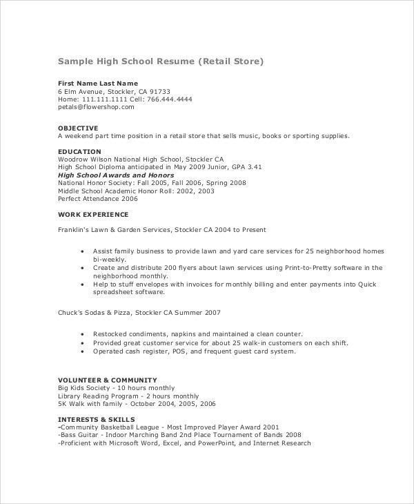 Resume For Teenager First Job Template - Writing First Resume Teens | Cover Letter abcatering : Choosing the best resume format for teens.